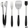 Set d'Ustensiles de Cuisine Aktive 4 Pièces Barbecue (4 Unités)