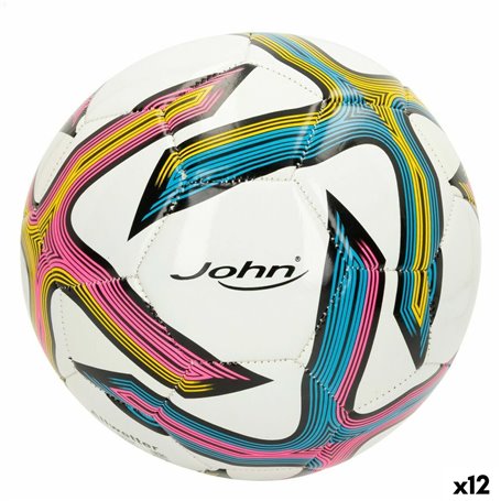 Ballon de Football John Sports Classic 5 Ø 22 cm Simili-cuir (12 Unité