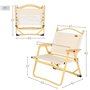 Chaise de camping pliante Aktive Sabana 47 x 62 x 42 cm (2 Unités)