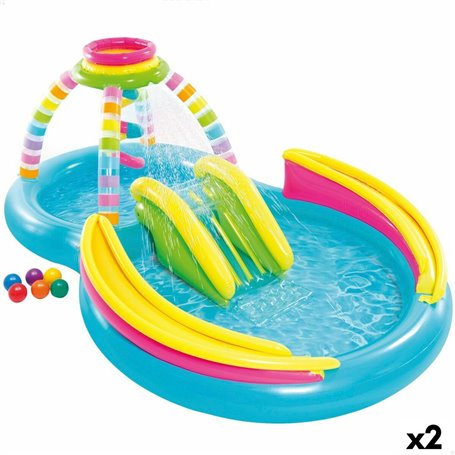 Pataugeoire gonflable pour enfants Intex Arc-en-ciel 374 L 295 x 109 x