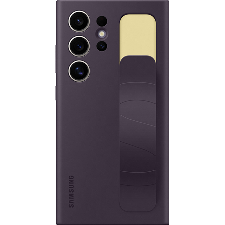 Coque Samsung G S24 ULTRA Silicone avec lanière Violet Foncé Samsung