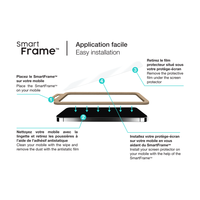 Image secondaire de Protège écran 2.5D en Verre trempé pour Xiaomi Redmi 10C + SmartFrame
