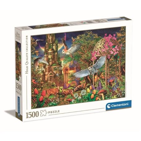 Clementoni - 1500p Woodland Fantasy - 59.2 x 84.3 cm - Avec poster