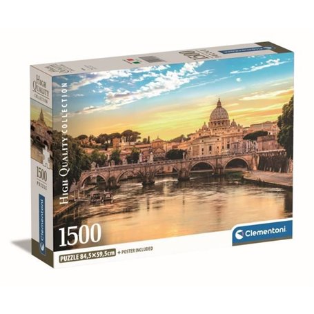 Clementoni - 1500p Rome - 59.2 x 84.3 cm - Avec poster