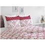 Parure de couette 220x240 cm HOME LINGE PASSION FRISE : Housse de coue