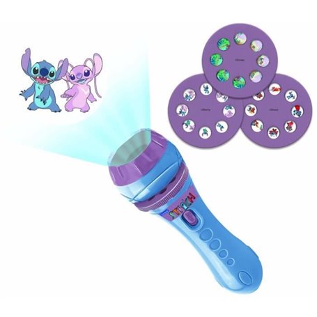 LEXIBOOK - Projecteur a histoires 2 en 1 et lampe torche Disney Stitch