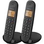 Téléphone fixe sans fil - LOGICOM - DECT ILOA 250 DUO - Noir - Sans ré