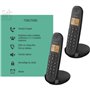 Téléphone fixe sans fil - LOGICOM - DECT ILOA 250 DUO - Noir - Sans ré
