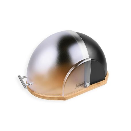 Corbeille à Pain Feel Maestro MR-1678-BLACK Noir Argenté Translucide B