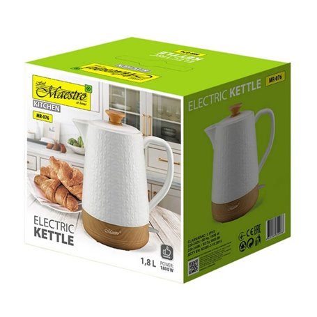 Bouilloire Feel Maestro MR-076 Blanc Céramique 1800 W 2 L