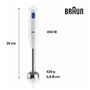 Bol mixeur Braun MQ10.001MWH Bleu/Blanc 450 W 600 ml