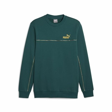 Sweat sans capuche homme Puma ESS+ Minimal Gold Cr Vert foncé
