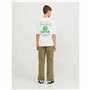 T shirt à manches courtes Enfant Jack & Jones Jorcole Back Print Blanc