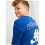 T shirt à manches courtes Enfant Jack & Jones Jorcole Back Print Bleu