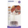 Polissoir à lamelles DREMEL 502 (Grain 80, Diamètre 28,6mm, Pour Ponce