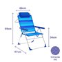 Chaise Pliante Marbueno MultiBleu 67 x 99 x 66 cm