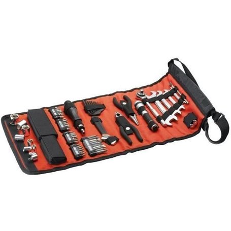 Sacoche enroulable de mécanique automobile (76 Accessoires) - BLACK+DE