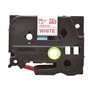 Ruban laminé BROTHER P-TOUCH TZE-262 - Rouge / Blanc - 36mm