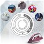 Fer à repasser vapeur 2600W Clatronic DB 3705 Blanc/rouge