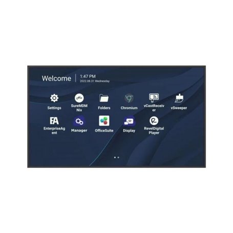 Ecran 65'' ViewSonic LFD 4K LED UHD 16:9 32Go 500nit 8ms 5000:1 178/17