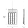 Pavé numérique filaire USB - MOBILITY LAB -  ML305707 - Pour MAC - Gri