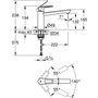 Mitigeur évier monocommande BauLoop 31706000 - GROHE - Bec tube pivota