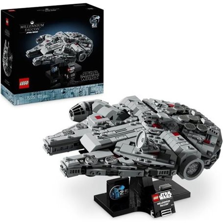LEGO Star Wars 75375 Millennium Falcon, Set de Construction, Vaisseau 