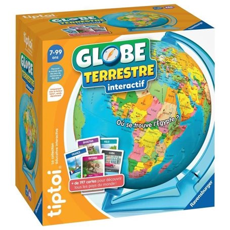 Ravensburger-tiptoi Globe terrestre interactif-4005556001910-A partir 
