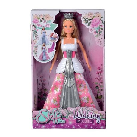 Poupée Princesse Magique 29cm - STEFFI LOVE - Robe qui change de coule
