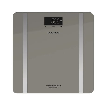Balance Numérique de Salle de Bain Taurus INCEPTION Gris 180 kg