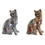 Figurine Décorative Home ESPRIT Multicouleur Chat méditerranéen 11 x 1