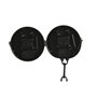 Horloge de table Home ESPRIT Blanc Noir Argenté Métal Verre 18 x 17 x