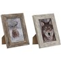 Cadre photo Home ESPRIT Blanc Naturel Verre polystyrène Scandinave 14,