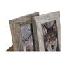 Cadre photo Home ESPRIT Blanc Naturel Verre polystyrène Scandinave 14,