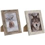 Cadre photo Home ESPRIT Blanc Naturel Aluminium Verre polystyrène Scan