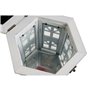 Lanterne DKD Home Decor Finition vieillie Blanc Gris foncé Bois Verre