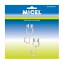 Poulie de rideau Micel TLD18 Intérieur Blanc 2 Unités