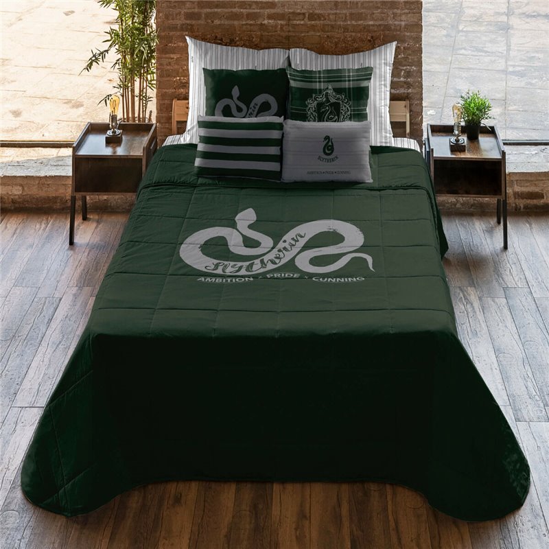 Couette légère Harry Potter Slytherin Multicouleur 250 x 4 x 270 cm Gran lit 2 personnes
