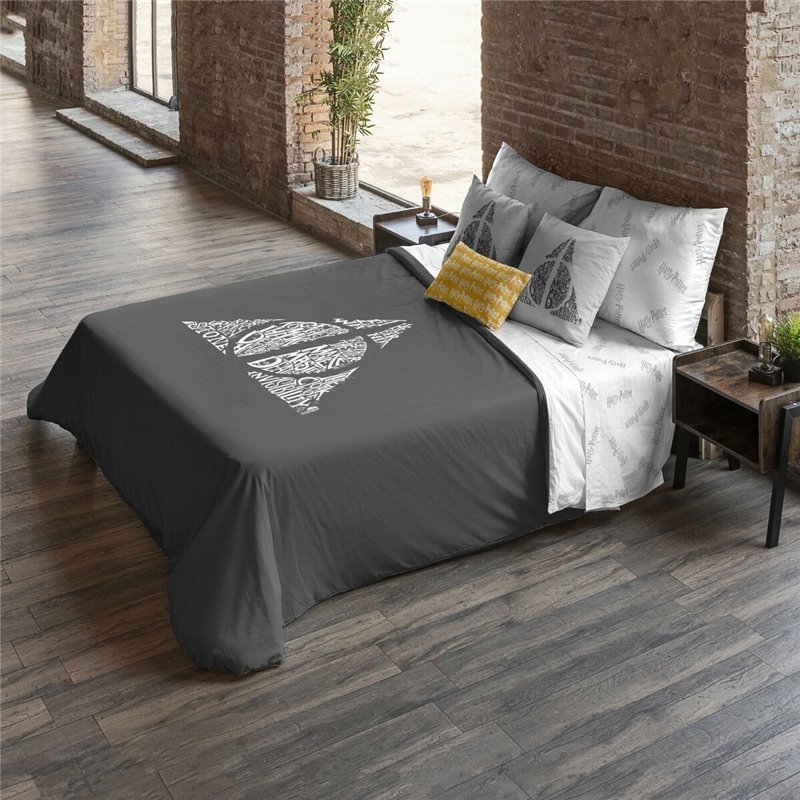 Image secondaire de Housse de Couette Harry Potter Deathly Hallows Multicouleur 175 Fils 140 x 200 cm Lit 1 personne