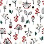 Nappe enduite antitache Muaré Merry Christmas 100 x 140 cm