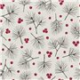 Nappe enduite antitache Muaré Merry Christmas 100 x 140 cm