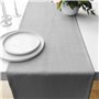 Chemin de Table Muaré Liso Gris 45 x 140 cm