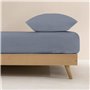 Drap housse Ripshop Liso Bleu 140 x 200 cm