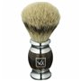 Blaireau Walkiria Méthacrylate Naturel Marron Argenté