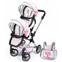 Poussette pour poupées Reig Jumeler Rose