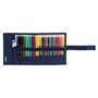 Pochette crayons Benetton Cool Blue marine 7 x 20 x 7 cm Enveloppante