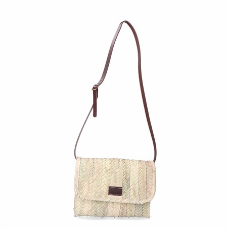 Sac-à-main Femme EDM Lola Feuille de palmier Cuir 27 x 20 cm