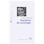 Questions de sociologie