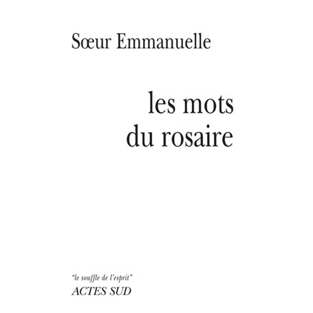 Les mots du rosaire