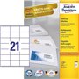 Étiquettes Avery 70 x 41mm Blanches
